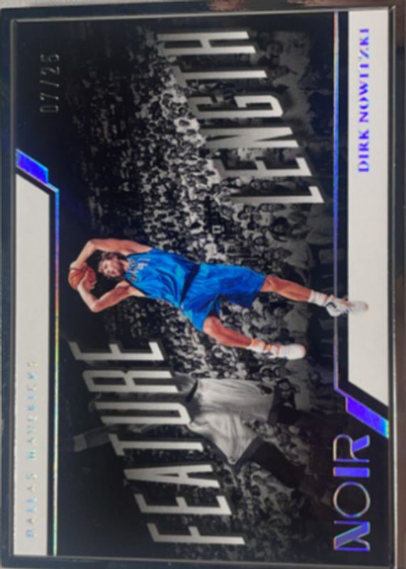 Dirk Nowitzki 2022 Noir #270 Feature Length /25