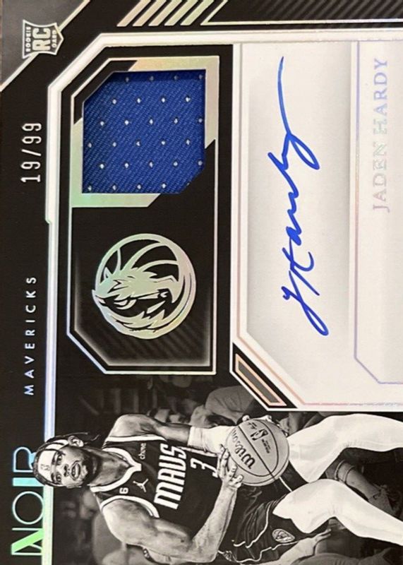 Jaden Hardy 2022 Noir #329 Rookie Patch Auto Black & White /99 RAW