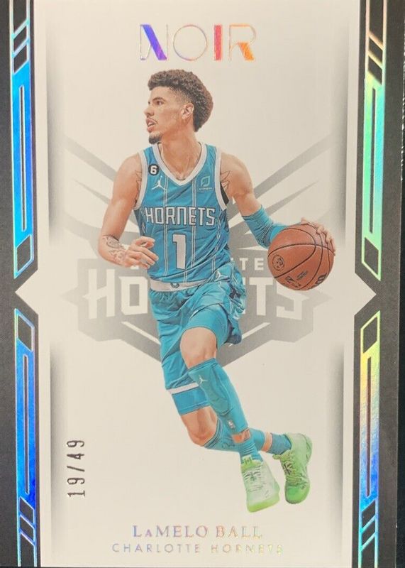 LaMelo Ball 2022 Noir #131 Icon Edition - Holo Silver /49 PSA 10