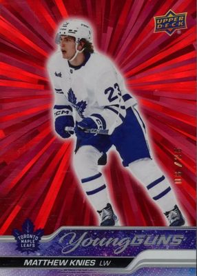 2023 Upper Deck #222 Young Guns - Outburst Red /25