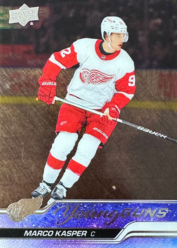 Marco Kasper 2023 Upper Deck #241 Young Guns - Clear Cut Rookie RAW