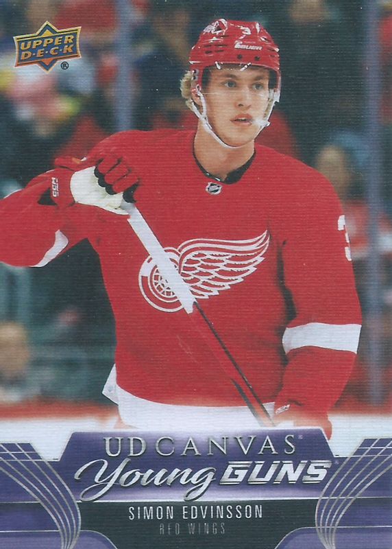 Simon Edvinsson 2023 Upper Deck #C113 Young Guns Canvas Rookie SGC 9.5