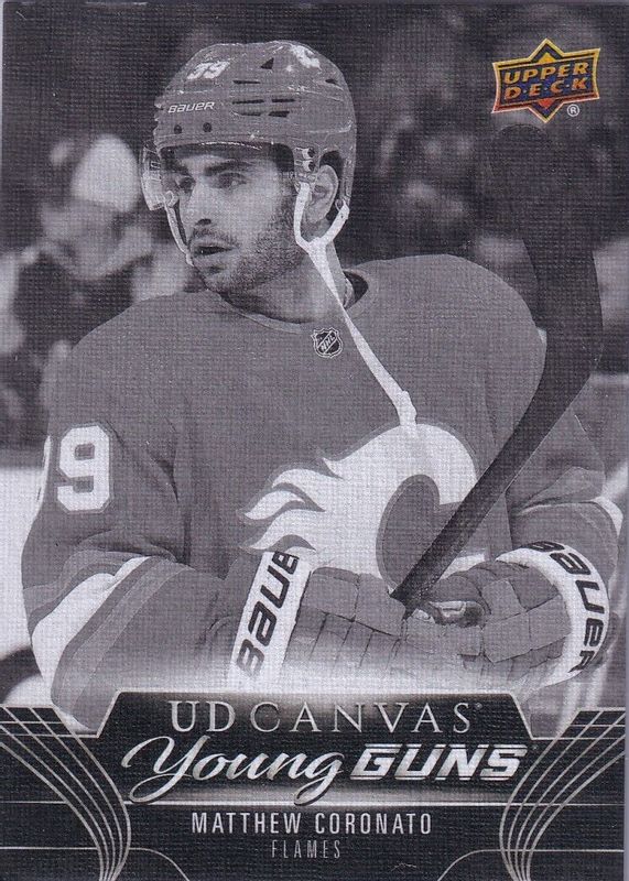 Matthew Coronato 2023 Upper Deck #C106 Young Guns Canvas - Black & White Rookie SGC 10