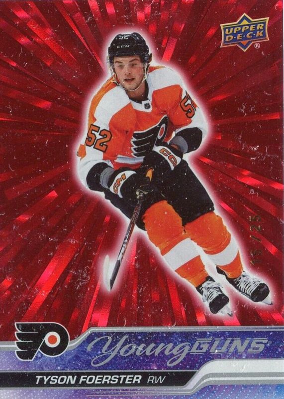 2023 Upper Deck #225 Young Guns - Outburst Red /25