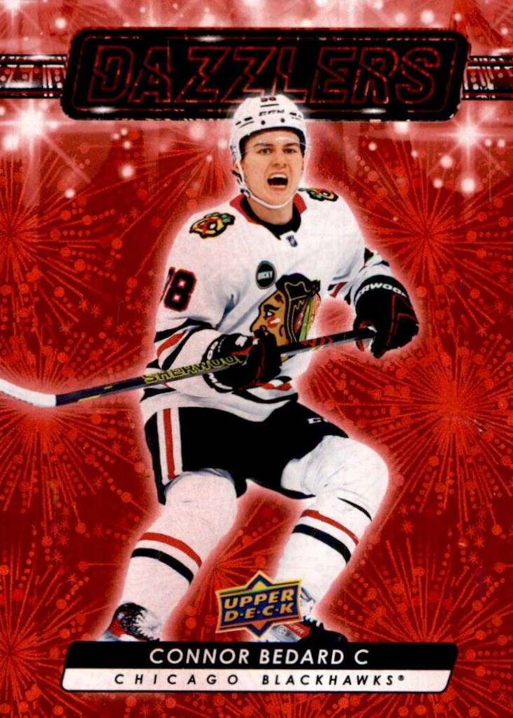 Connor Bedard 2023 Upper Deck #DZ-79 Dazzlers - Red Price Guide