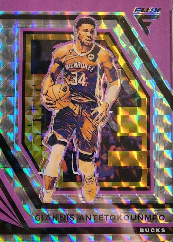 Giannis Antetokounmpo 2022 Flux #98 Lucky Envelopes /8 SGC 9.5