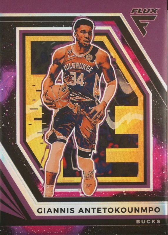 Giannis Antetokounmpo 2022 Flux #98 Supernova /75 RAW