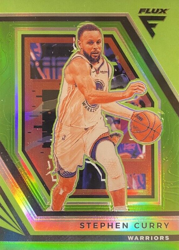 Stephen Curry 2022 Flux #147 Green /5 SGC 9