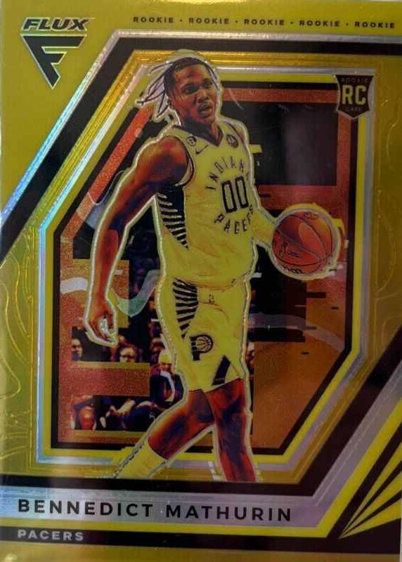 Bennedict Mathurin 2022 Flux #212 Gold /10 Rookie PSA 10