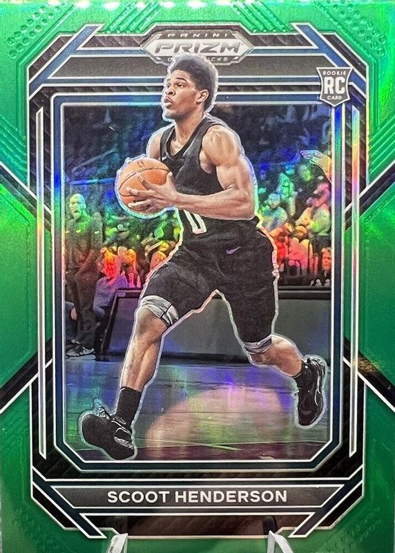 Scoot Henderson 2023 Prizm Draft Picks #24 Green Rookie BGS 9.5