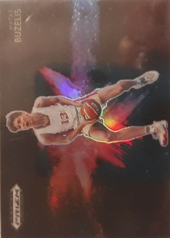 Matas Buzelis 2023 Prizm Draft Picks #13 Black Color Blast /(SSP) RAW