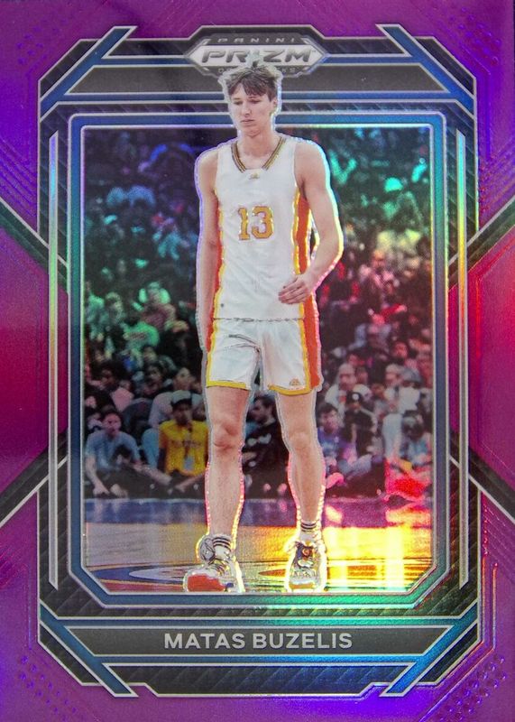 2023 Prizm Draft Picks #13 Purple /75