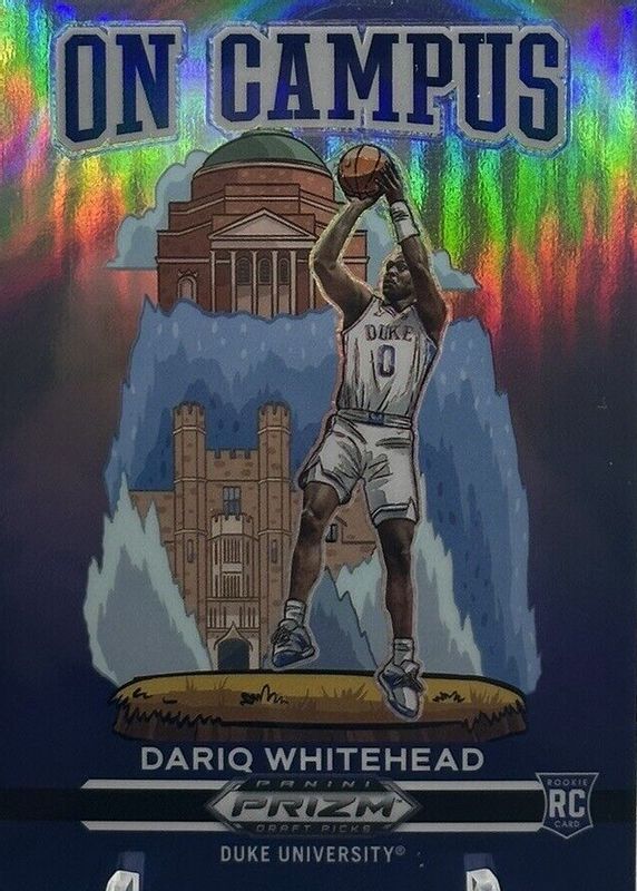 Dariq Whitehead 2023 Prizm Draft Picks #10 On Campus /(SSP) Rookie RAW