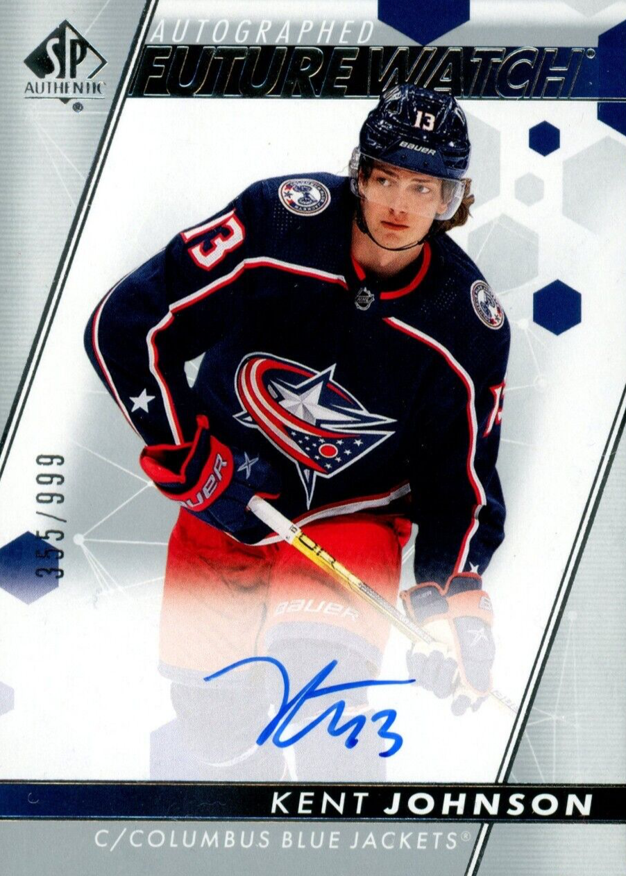 Kent Johnson 2022 SP Authentic #105 Future Watch Auto /999 Price