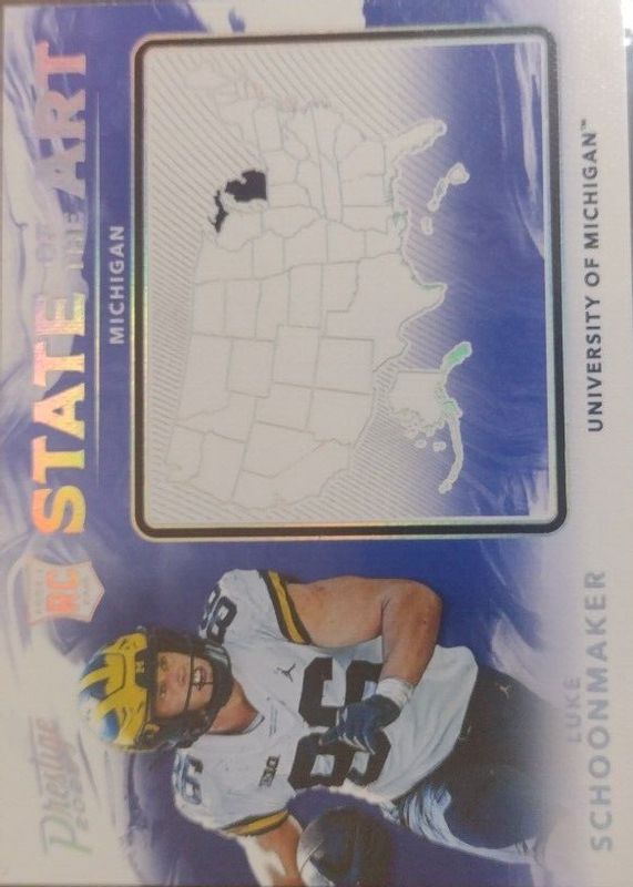 Luke Schoonmaker 2023 Prestige #17 State of the Art /(SSP) Rookie RAW