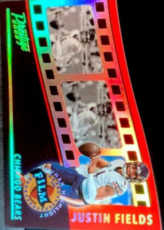 Justin Fields 2023 Prestige #HH-3 Human Highlight Film /(SSP) PSA 10