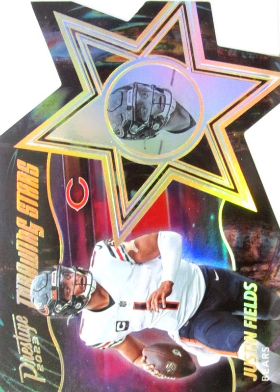 Justin Fields 2023 Prestige #TS-10 Throwing Stars /(SSP) SGC 9