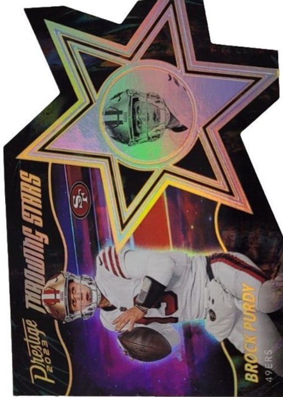 Brock Purdy 2023 Prestige #TS-14 Throwing Stars /(SSP) RAW