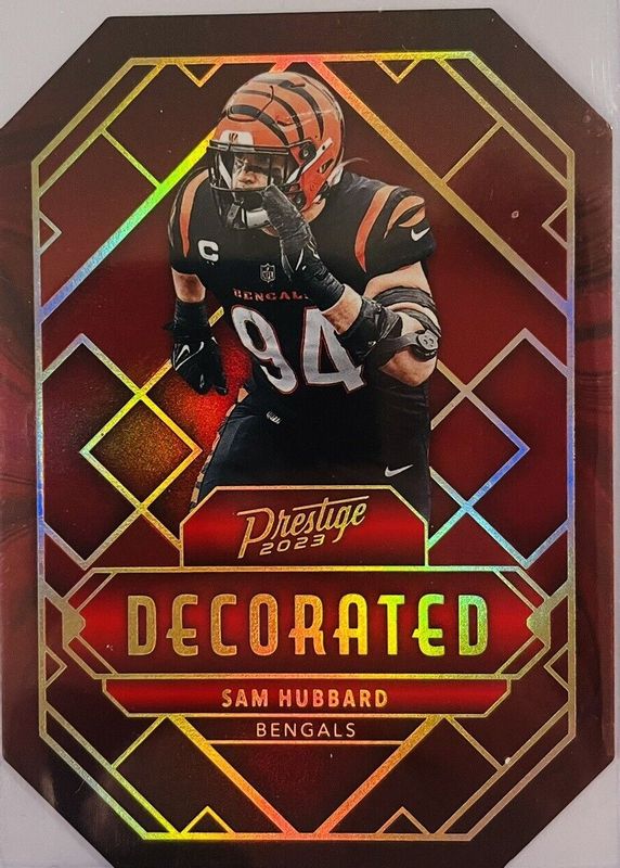 Sam Hubbard 2023 Prestige #D-6 Decorated /(SSP) PSA 10