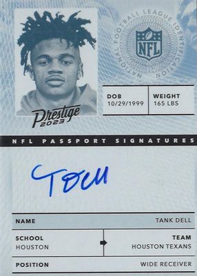 2023 Prestige #NPS-TD NFL Passport Signatures