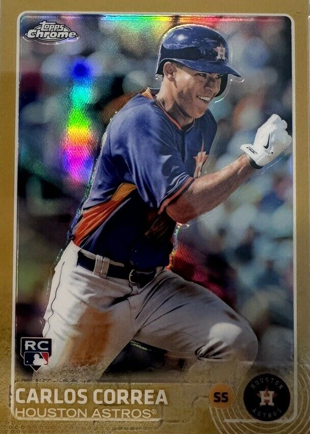 その他 CARLOS CORREA bowman refractor auto 2013 BOWMAN PLATINUM CARLOS CORREA AUTO BLUE REFRACTOR 155