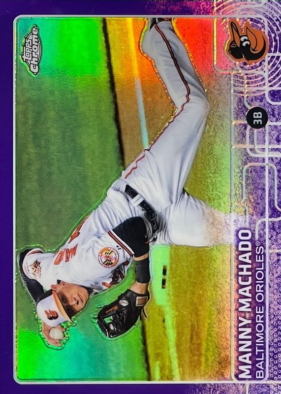 Manny Machado 2015 Topps Chrome #42 Purple Refractor /250 PSA 10