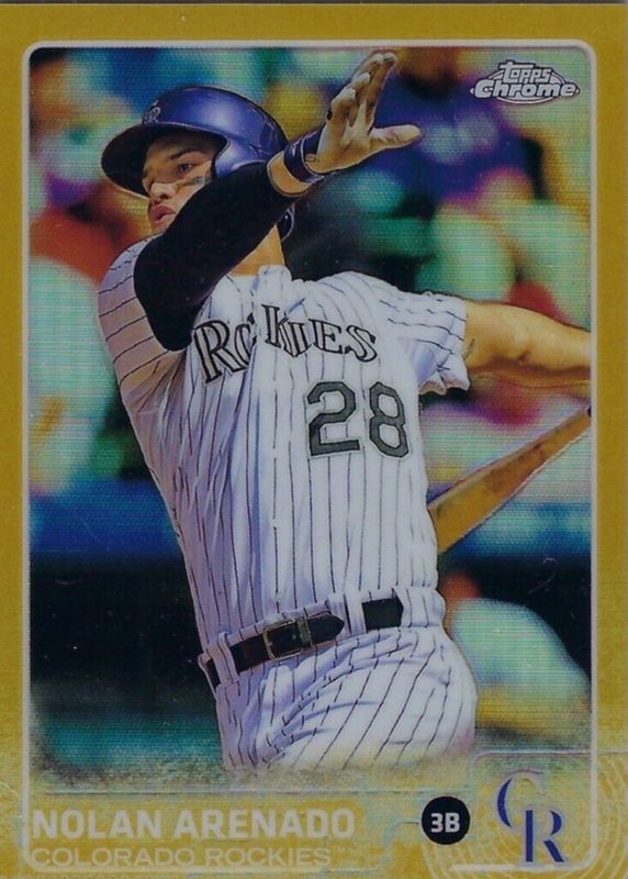 Nolan Arenado 2015 Topps Chrome #66 Gold Refractor /50 PSA 10