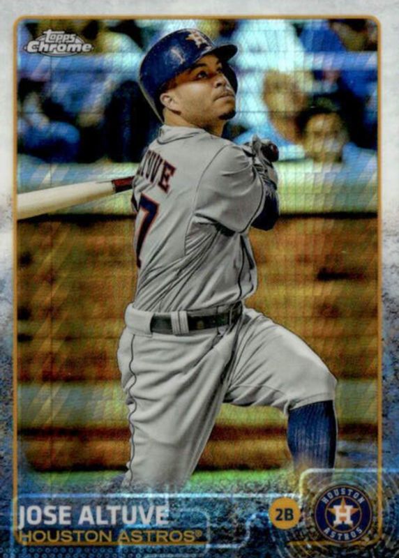 Jose Altuve 2015 Topps Chrome #151 Prism Refractor BGS 9.5