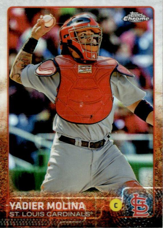 Yadier Molina 2015 Topps Chrome #25 Refractor PSA 10