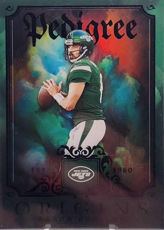 Aaron Rodgers 2023 Origins #PED-1 Pedigree /(SSP) BGS 9.5