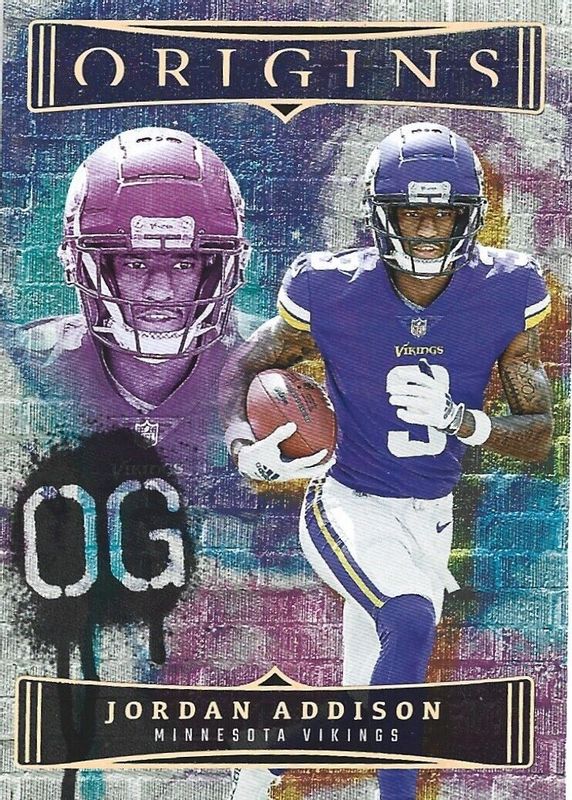 Jordan Addison 2023 Origins #OG-JA Original Gridiron Rookie SGC 10