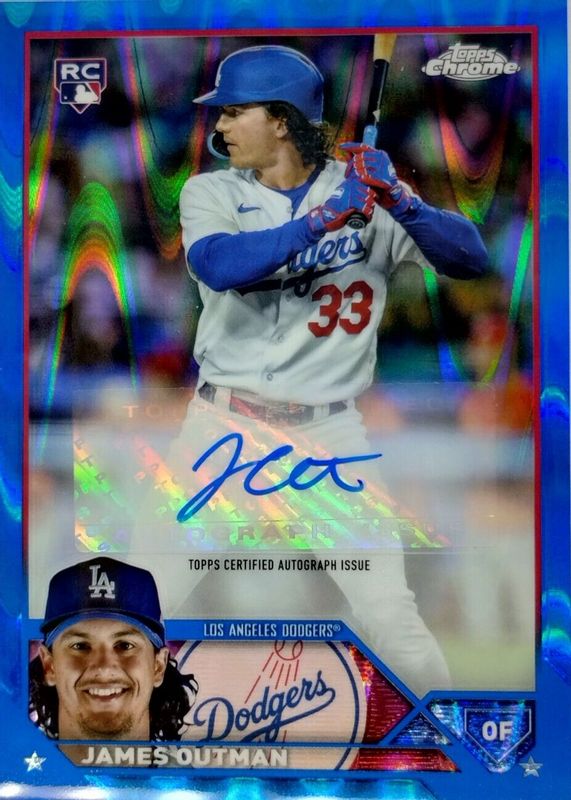 2023 Topps Chrome Update #AC-JOU Autographs - Blue RayWave Refractor /150