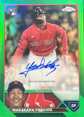 2023 Topps Chrome Update #AC-MY Autographs - Green Refractor /99