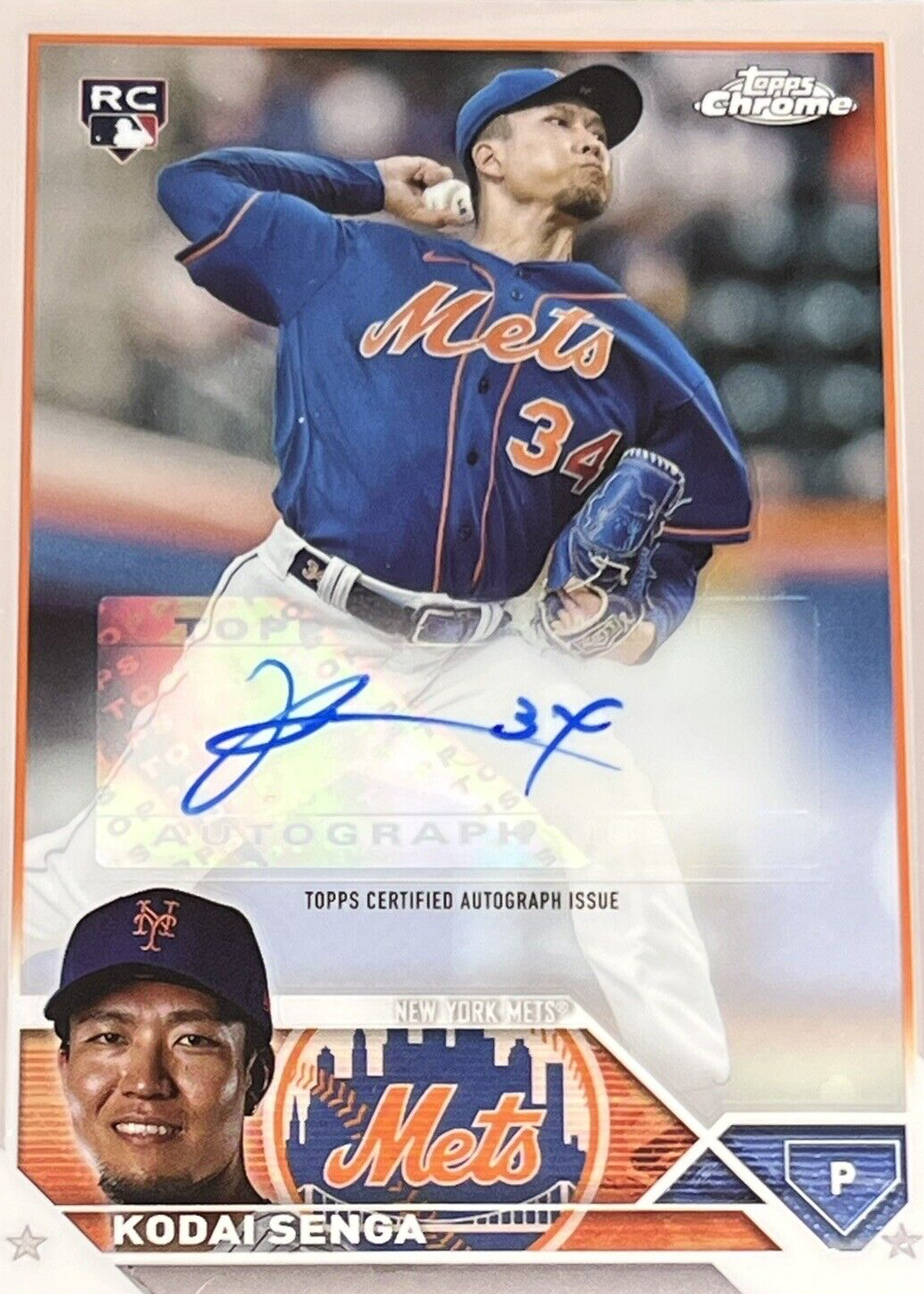 2024 Topps Chrome Update Cade Smith Blue Wave Refractor Auto