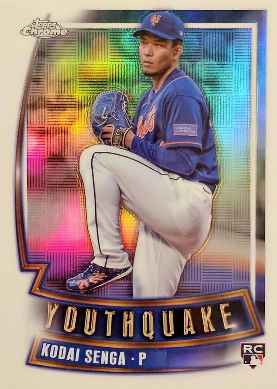 Kodai Senga 2023 Topps Chrome Update #YQ-60 Youthquake Rookie PSA 9