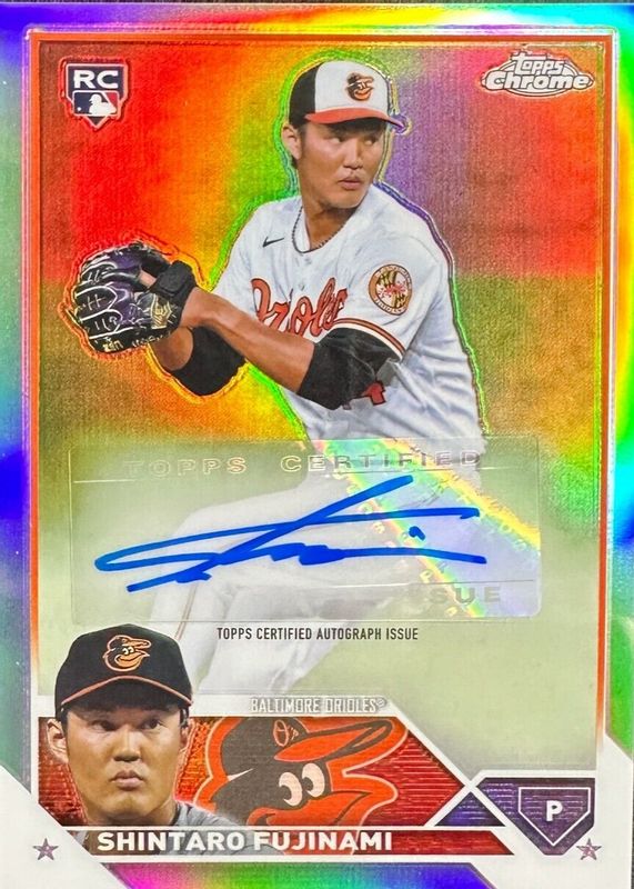 Shintaro Fujinami 2023 Topps Chrome Update #AC-SF Autographs - Refractor /499 Rookie SGC 10