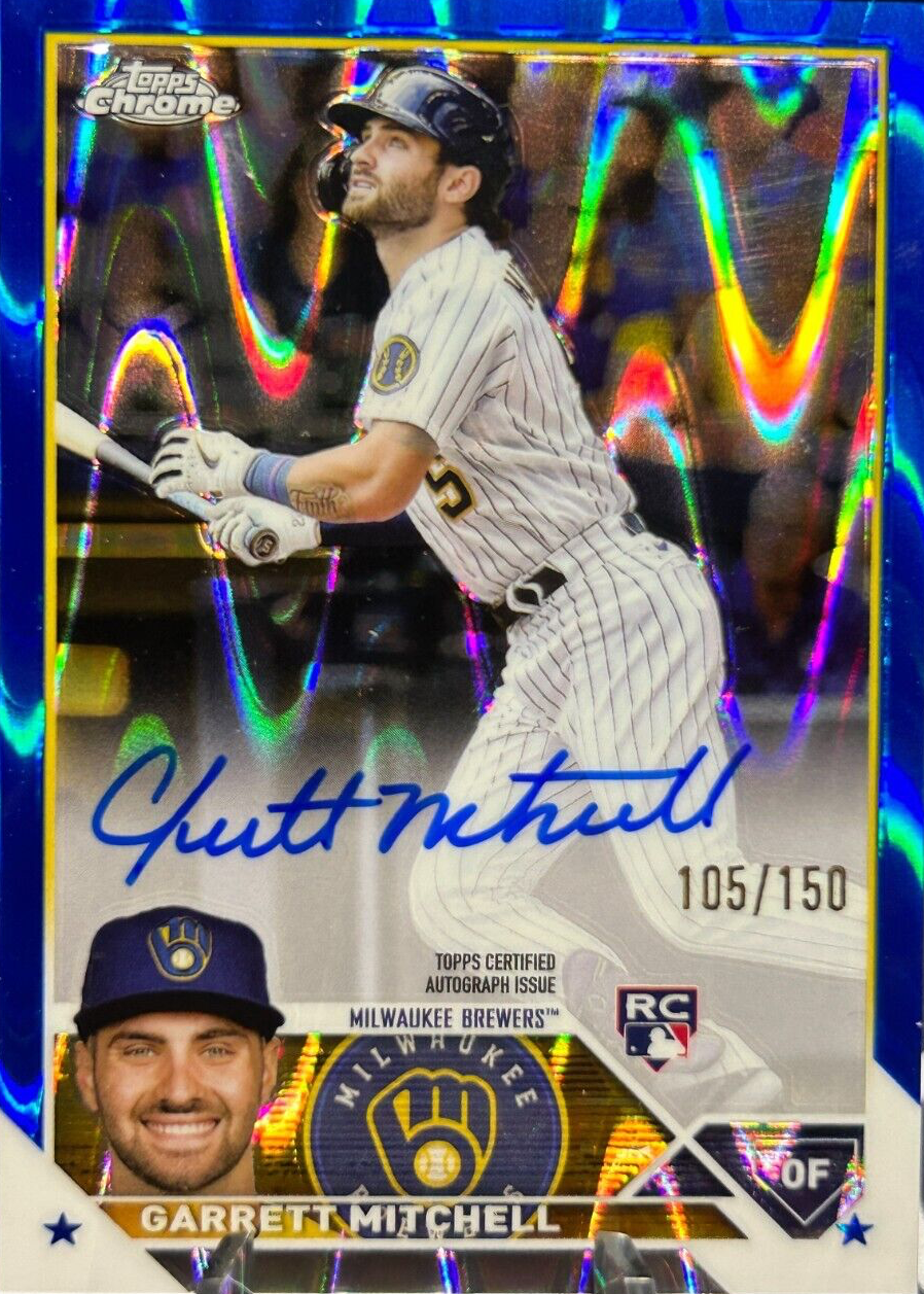 Topps  Garrett Mitchell auto　直書き　直筆カード Topps Garrett Mitchell MLB 2021 autoカード Auto 直筆サイン