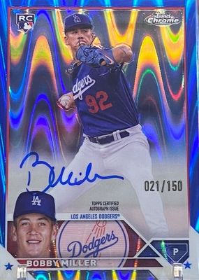 Bobby Miller 2023 Topps Chrome Update #RA-BM Autographs - Purple Speckle  Refractor /299 PSA 10 Price Guide - Sports Card Investor