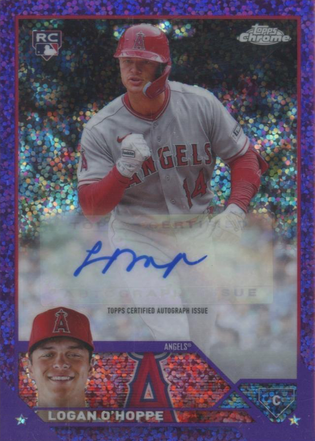 Logan O'Hoppe 2023 Topps Chrome Update #AC-LOH Autographs 