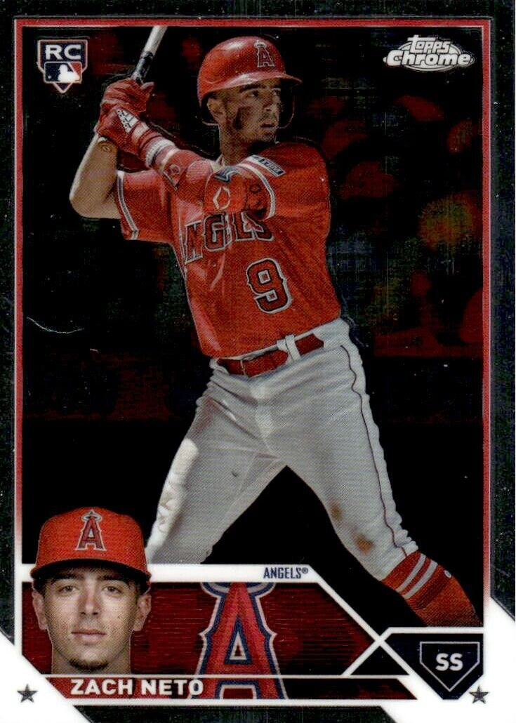 Zach Neto 2023 Topps Chrome Update #RDP-ZN MLB Debut Patch
