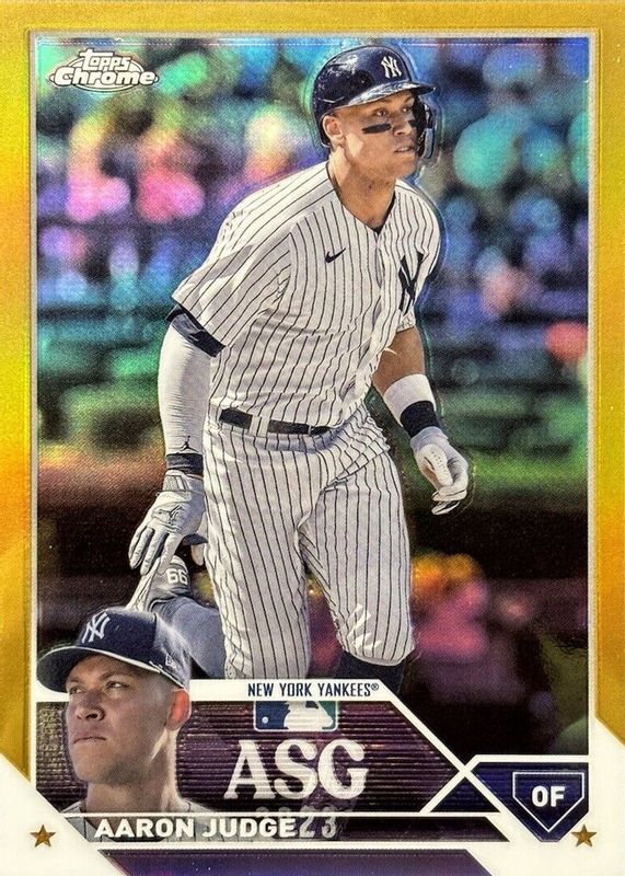 Aaron Judge 2023 Topps Chrome Update #ASGC-2 2023 All-Star Game - Gold Refractor /50 RAW