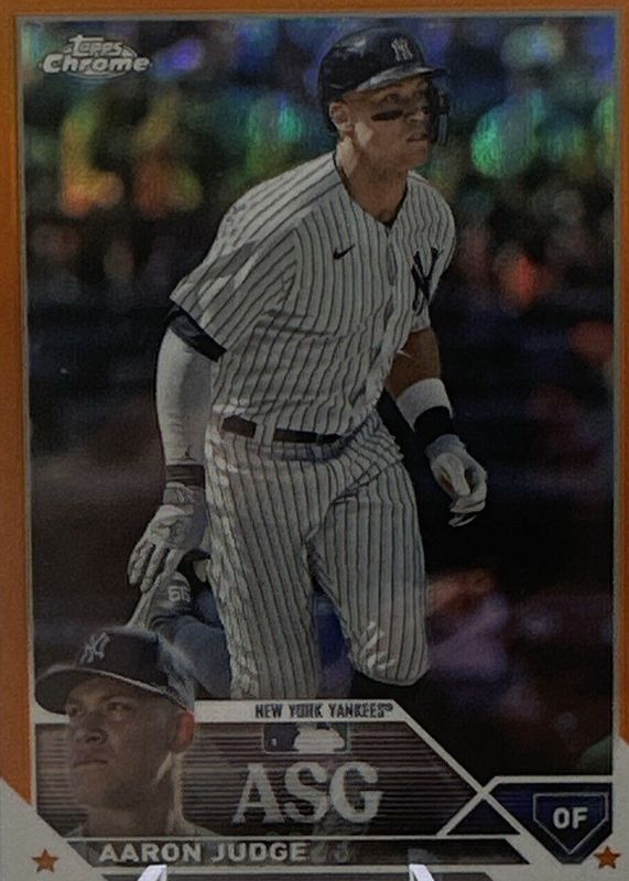 Aaron Judge 2023 Topps Chrome Update #ASGC-2 2023 All-Star Game - Orange Refractor /25 RAW