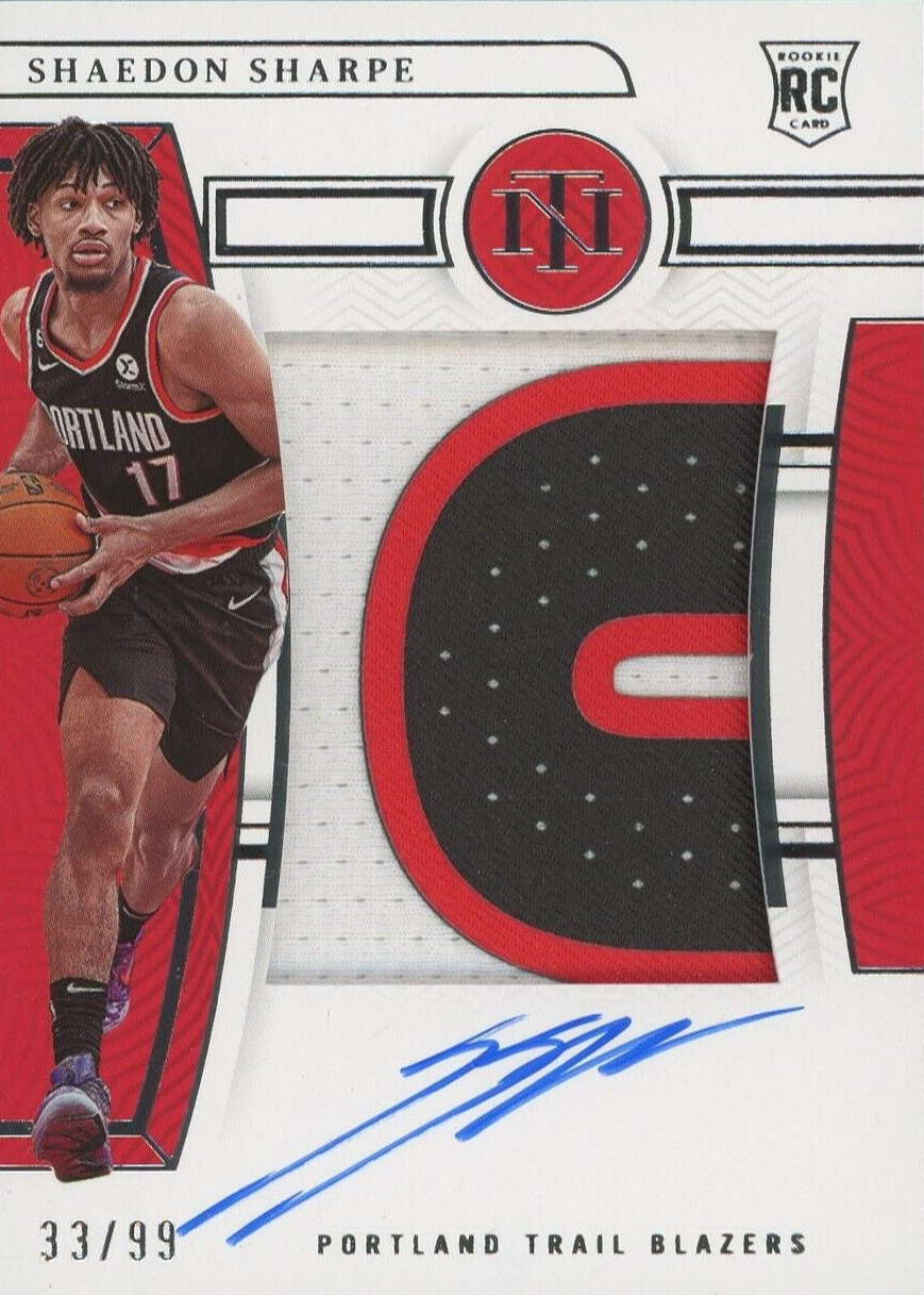 shaedon sharpe SPECTRA RPA 99シリアル　AUTO shaedon sharpe SPECTRA RPA 99シリアル AUTO 2022-23 Panini