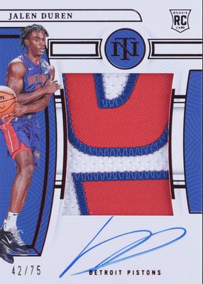 2022 National Treasures #105 Rookie Patch Auto - Red /75