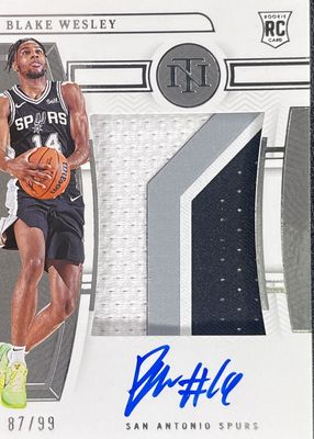 2022 National Treasures #116 Rookie Patch Auto /99