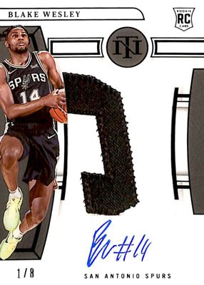 2022 National Treasures #116 Rookie Patch Auto - Purple FOTL /8