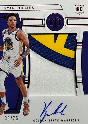 2022 National Treasures #141 Rookie Patch Auto - Red /75