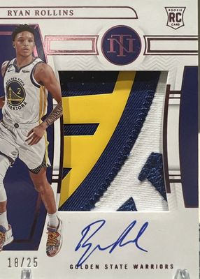 2022 National Treasures #141 Rookie Patch Auto - Pink /25