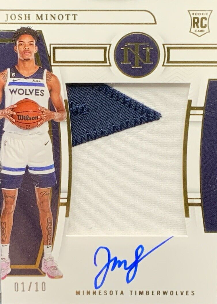 Josh Minott Rookie Auto RC など6枚セット Josh Minott 2022 National Treasures #143 Rookie Patch Auto