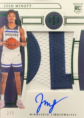 2022 National Treasures #143 Rookie Patch Auto - Emerald /5